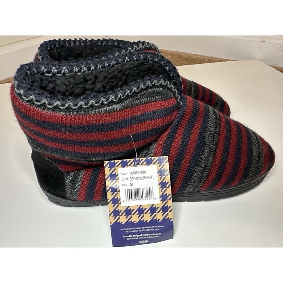 Muk Luks Men’s Slippers Size Medium (10-11) Ebony/Chianti NWT - Picture 3 of 7